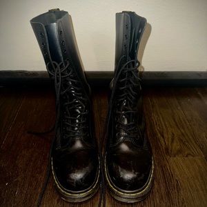 Doc Martens - 1914 Smooth Leather Tall - Black - US 9